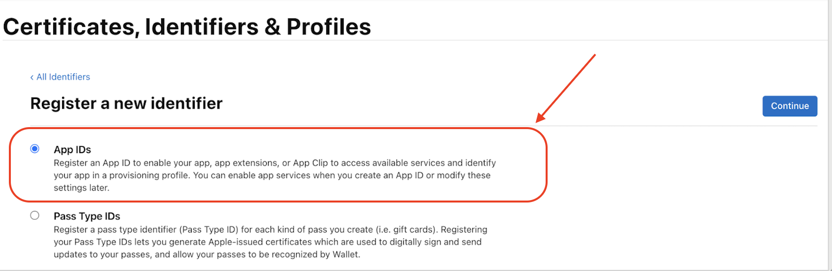 Identifiers Register