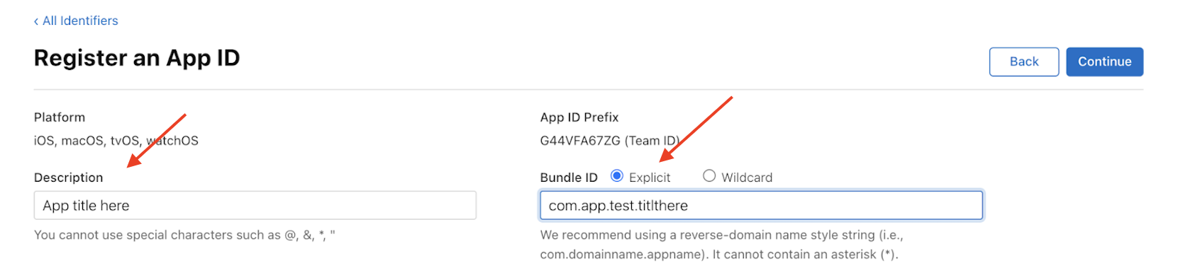 Identifiers Register
