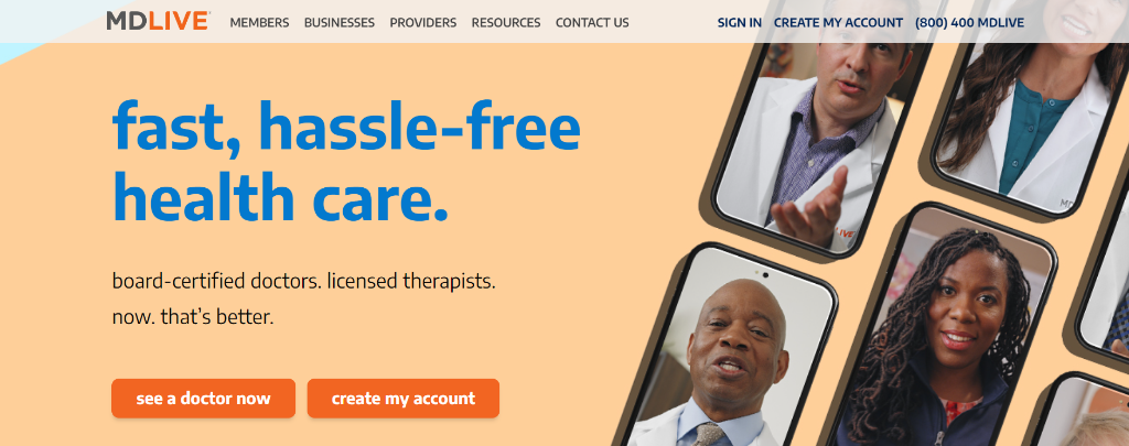 MD live telemedicine app