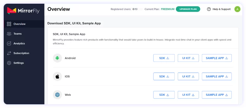 flutter firebase chat for ios & android