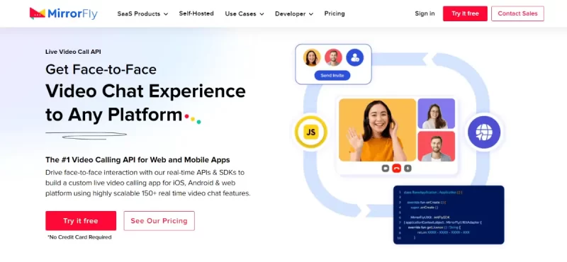 mirrorFly selfhosted video chat solution