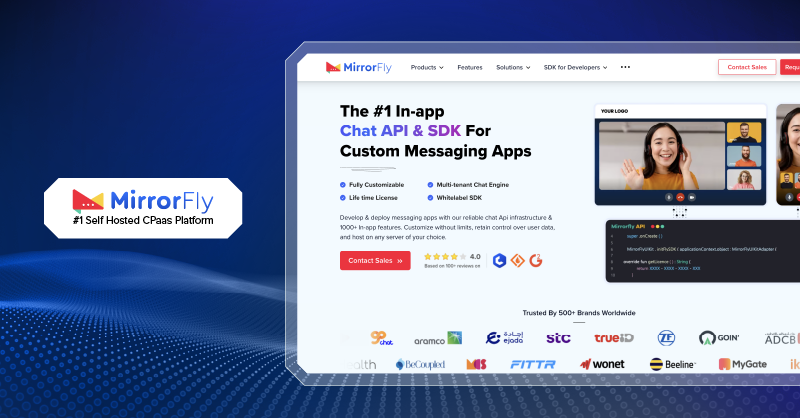MirrorFly Customizable Messaging software