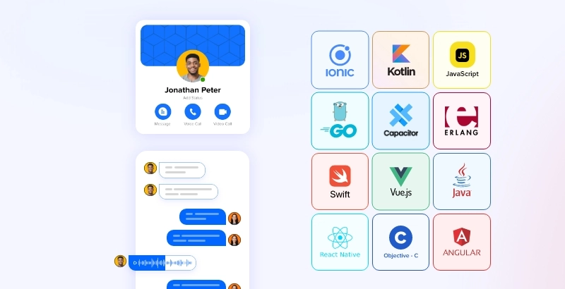 best programming languages for chat and messaging app development